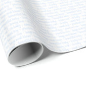 Papier Cadeau Bébé garçon bleu (Coin rond)