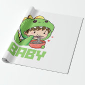 Papier Cadeau bébé godzilla (Déroulé)