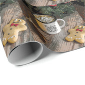 Papier Cadeau Bébé Il fait froid dehors (Coin rond)