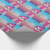 Papier Cadeau Bébé Il fait froid dehors Sloth (Coin)