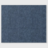Papier Cadeau Bébé Jean Bleu Denim (Plat)