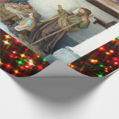 Papier Cadeau Bébé Jésus, Marie et Joseph Nativité (Coin)