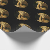 Papier Cadeau Bébé Jésus Touchant le visage de l'agneau (Coin)