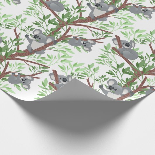 Papier Cadeau Bébé Koala Ours (Coin)