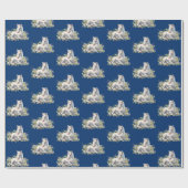 Papier Cadeau Bébé magique Unicorne Floral (Plat)