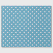 Papier Cadeau Bébé mignon bleu étoile gris clair Répéter Motif (Plat)