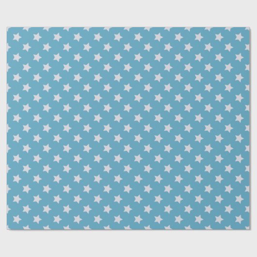 Papier Cadeau Bébé mignon bleu étoile gris clair Répéter Motif (Plat)