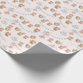 Papier Cadeau Bébé mignon Brown (Coin)