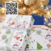 Papier Cadeau Bébé mignon éléphant et lapin Motif