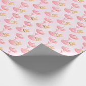 Papier Cadeau Bébé mignon lapin dans un Motif de couverture de c (Coin)