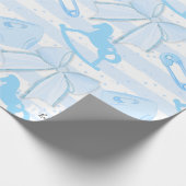 Papier Cadeau Bébé mignon Motif garçon (Coin)