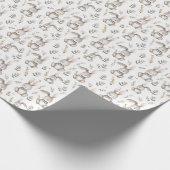 Papier Cadeau Bébé mignon Neutre Gris Gris Neutre Bébé (Coin)