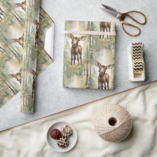 Papier Cadeau Bébé Moose (Artisanat)