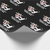 Papier Cadeau Bébé Ne m'encombre pas Funny Cow Pun Dark BG (Coin)