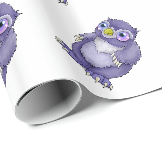 Papier Cadeau Bébé Owlbear (Coin rond)