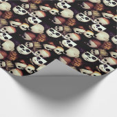 Papier Cadeau Bébé peint - chefs de poupée (Coin)