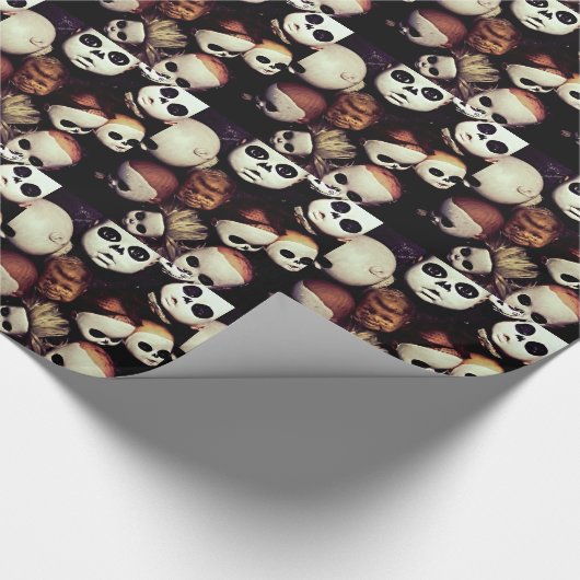 Papier Cadeau Bébé peint - chefs de poupée (Coin)