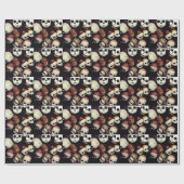 Papier Cadeau Bébé peint - chefs de poupée (Plat)