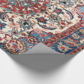 Papier Cadeau Bébé persan fin bleu rouge Tan (Coin)