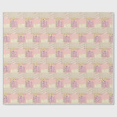 Papier Cadeau Bébé Poupée Patchwork Quilt (Plat)