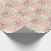 Papier Cadeau Bébé Poupée Patchwork Quilt (Coin)