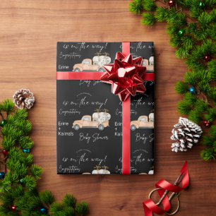 Papier Cadeau Bébé Précieux sur le chemin Baby shower