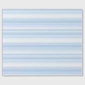Papier Cadeau Bébé rayures bleues (Plat)