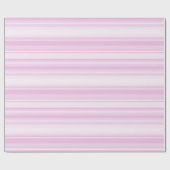 Papier Cadeau Bébé rayures roses (Plat)