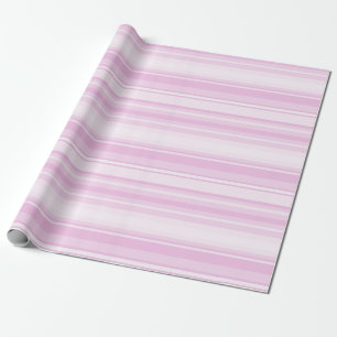 Papier Cadeau Bébé rayures roses