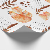 Papier Cadeau Bébé Renard (Coin)