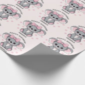 Papier Cadeau Bébé rose Koala Ours (Coin)