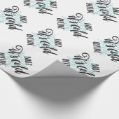 Papier Cadeau Bébé son flocon de neige extérieur froid - (Coin)