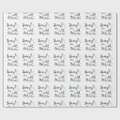 Papier Cadeau Bébé son papier d'emballage d'extérieur froid (Plat)