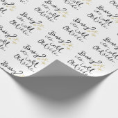 Papier Cadeau Bébé son papier d'emballage d'extérieur froid (Coin)