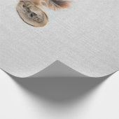 Papier Cadeau Bébé Zebra toile colorée (Coin)