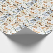 Papier Cadeau Bébé zèbre (Coin)