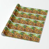 Papier Cadeau Bébés Animaux de la Jungle (Déroulé)