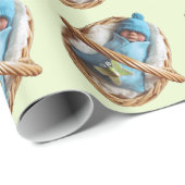 Papier Cadeau Bébés d'argile, panier : Papillon, sculpture (Coin rond)