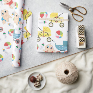 Papier Cadeau Bébés joueurs