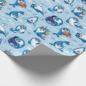 Papier Cadeau Bébés Phoques (Coin)