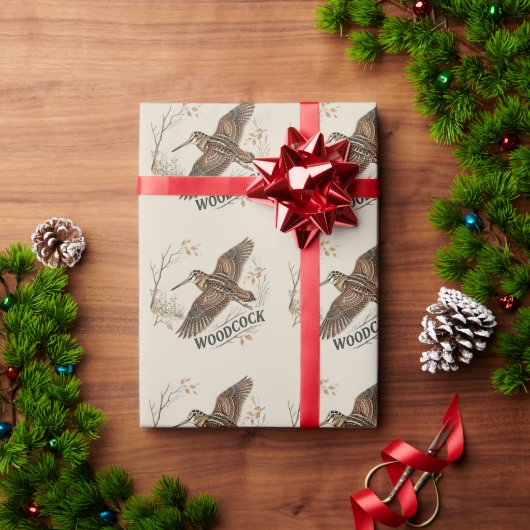 Papier Cadeau Bécasse (Cadeau de vacances)