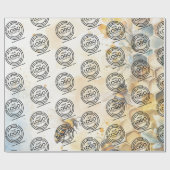 Papier Cadeau Bed Business Logo Entreprise Marque (Plat)