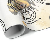 Papier Cadeau Bed Business Logo Entreprise Marque (Coin rond)