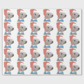 Papier Cadeau Bedlington Terrier en papier d'emballage de (Plat)