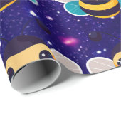 Papier Cadeau Bee Cute Charming Thème Inspiré (Coin rond)