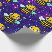 Papier Cadeau Bee Cute Charming Thème Inspiré (Coin)