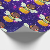 Papier Cadeau Bee Cute Charming Thème Inspiré (Coin)