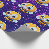 Papier Cadeau Bee Cute Charming Thème Inspiré (Coin)