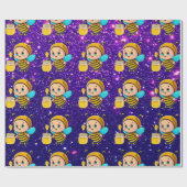 Papier Cadeau Bee Cute Charming Thème Inspiré (Plat)