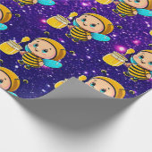 Papier Cadeau Bee Cute Charming Thème Inspiré (Coin)